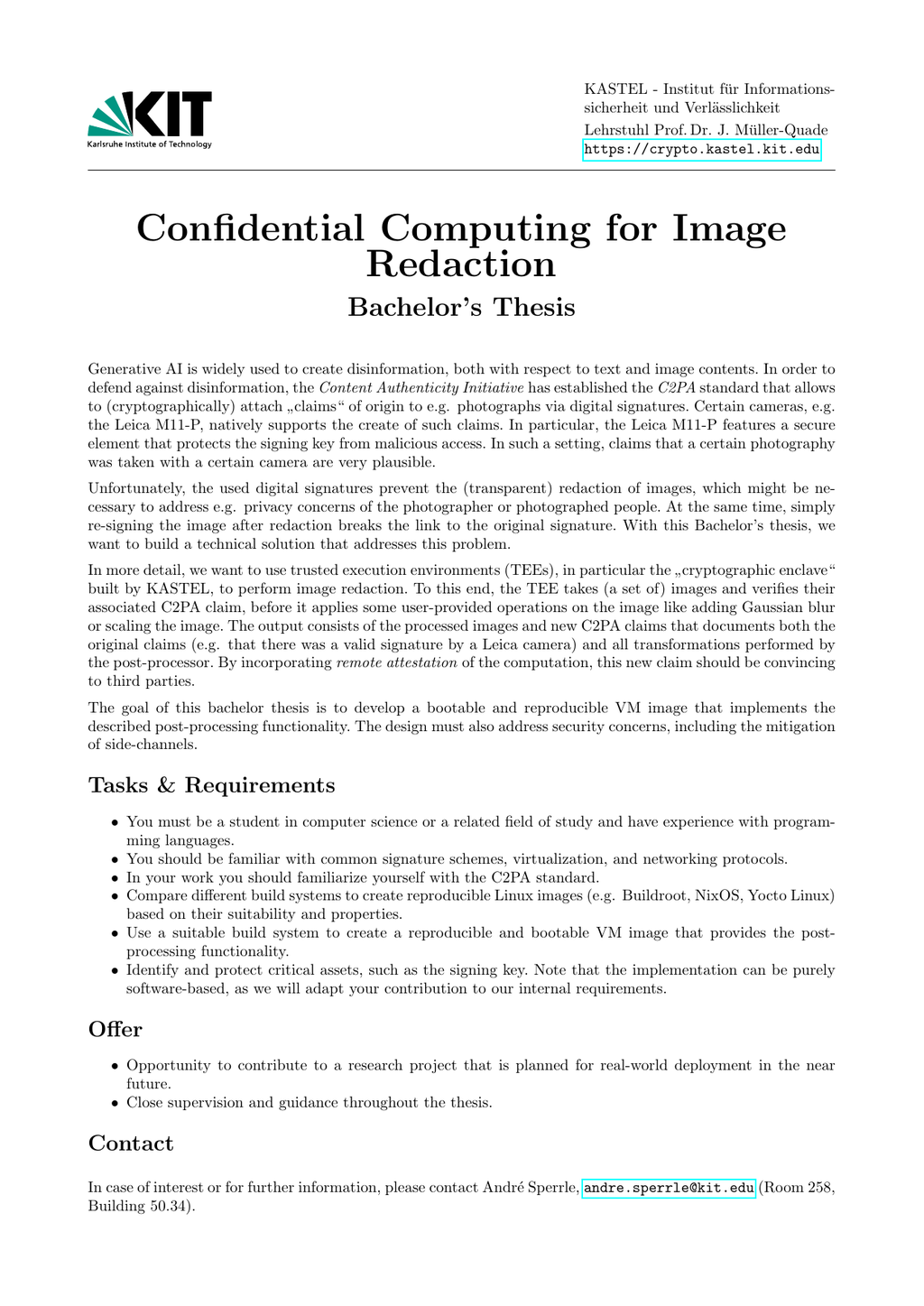 Confidential Computing for Image Redaction